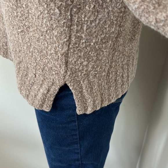 Anthropologie Moth Cut out Cold Shoulder Sweater Merino Wool Alpaca Blend Sz M - Picture 6 of 13